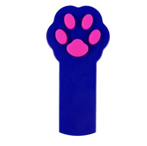 Macskajáték lézerrel, patkó alakú villogó pointer - kék