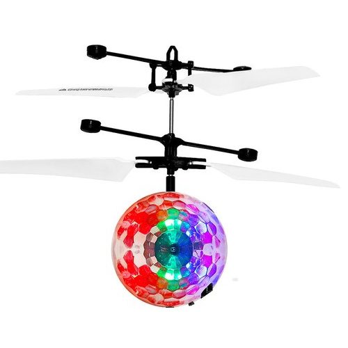 LED repülő diszkógolyó, helicopter