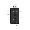 USB hangkártya 7.1 mikrofon jack fejhallgató