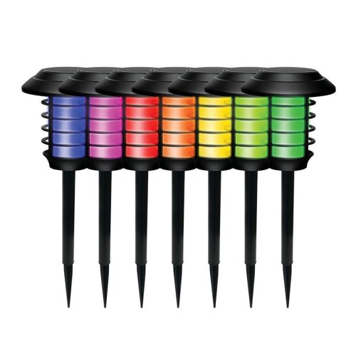 Napelemes RGB kerti lámpa, távirányítóval